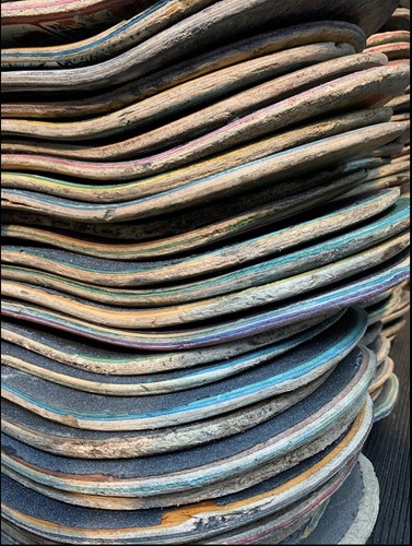 Pack used skateboard decks - 5,